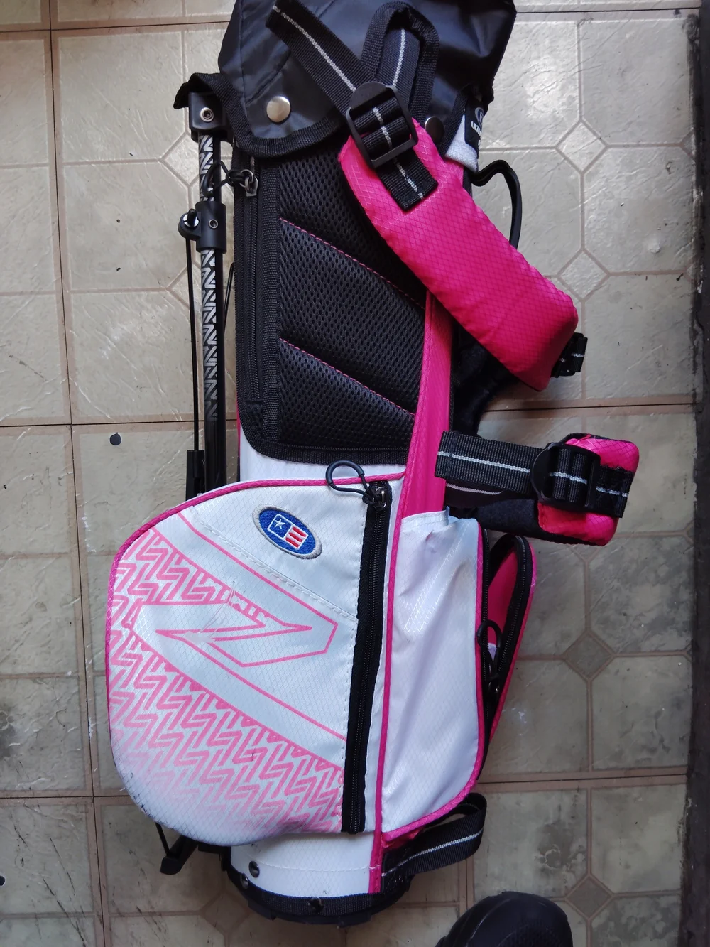 Kids Golf Bag – White & Pink
